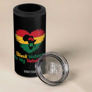 African American Women Pride 4 in 1 Can Cooler Tumbler Black History Is My Valentine TS12 Print Your Wear