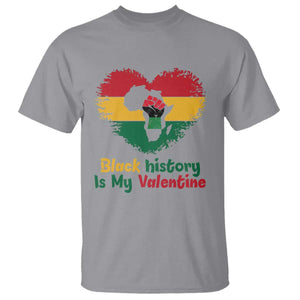 African American Women Pride T Shirt Black History Is My Valentine TS12 Sport Gray Print Your Wear