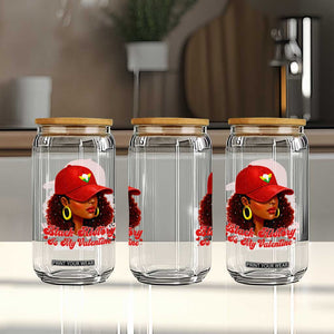 Black History Is My Valentine Glass Can Melanin Pride Valentines Day Gift TS12 Print Your Wear
