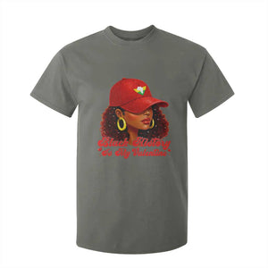 Black History Is My Valentine T Shirt For Kid Melanin Pride Valentines Day Gift TS12 Military Green Print Your Wear
