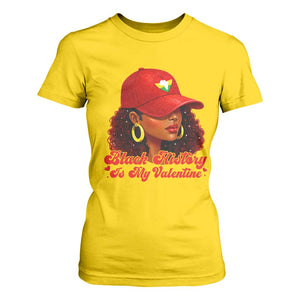 Black History Is My Valentine T Shirt For Women Melanin Pride Valentines Day Gift TS12 Daisy Print Your Wear