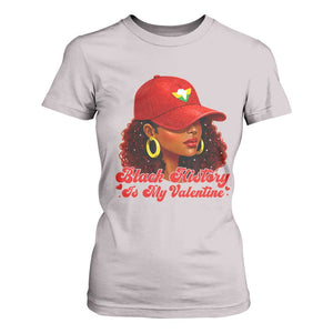 Black History Is My Valentine T Shirt For Women Melanin Pride Valentines Day Gift TS12 Ice Gray Print Your Wear