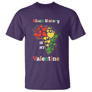 Melanin Queen Black History Month T Shirt Is My Valentine TS12 Purple Print Your Wear
