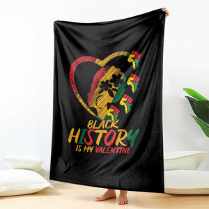 Black History Is My Valentine Throw Blanket Gift For Melanin Queen TS12 Print Your Wear