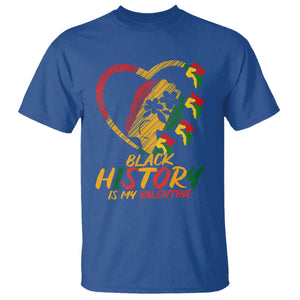 Black History Is My Valentine T Shirt Gift For Melanin Queen TS12 Royal Blue Print Your Wear