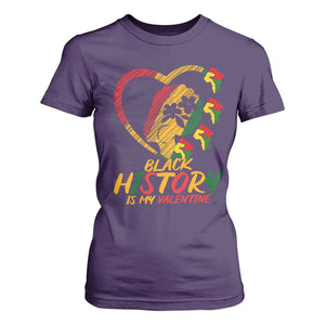 Black History Is My Valentine T Shirt For Women Gift For Melanin Queen TS12 Purple Print Your Wear