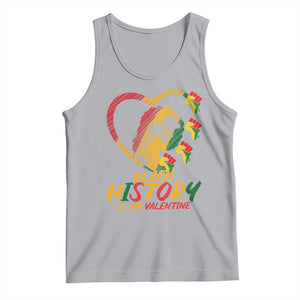 Black History Is My Valentine Tank Top Gift For Melanin Queen TS12 Athletic Heather Print Your Wear