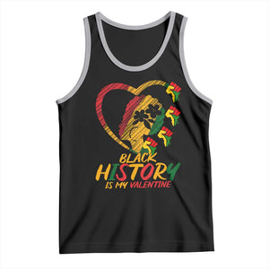 Black History Is My Valentine Tank Top Gift For Melanin Queen TS12 Black Athletic Heather Print Your Wear