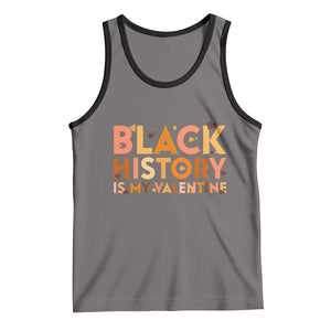 Black History Is My Valentine Tank Top African American Women Pride TS12 Deep Heather Black Print Your Wear