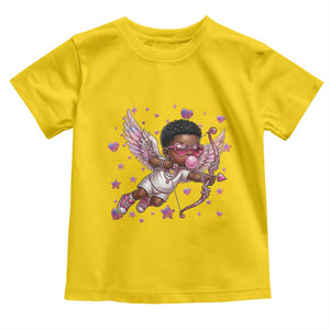 Cute Black Cupid Toddler T Shirt African American Valentines Day Gift TS12 Daisy Print Your Wear