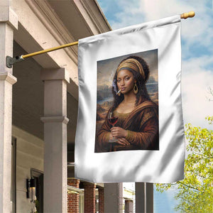Funny Black Mona Lisa Garden Flag Melanin Queen Black History Month TS12 Print Your Wear