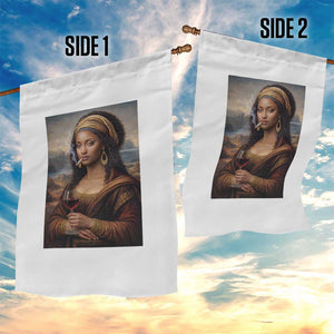 Funny Black Mona Lisa Garden Flag Melanin Queen Black History Month TS12 Print Your Wear