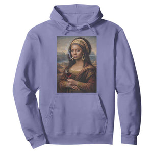 Funny Black Mona Lisa Hoodie Melanin Queen Black History Month TS12 Violet Print Your Wear