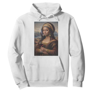 Funny Black Mona Lisa Hoodie Melanin Queen Black History Month TS12 White Print Your Wear