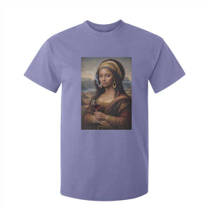 Funny Black Mona Lisa T Shirt For Kid Melanin Queen Black History Month TS12 Violet Print Your Wear