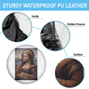 Funny Black Mona Lisa Spare Tire Cover Melanin Queen Black History Month TS12 Print Your Wear