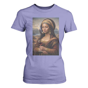 Funny Black Mona Lisa T Shirt For Women Melanin Queen Black History Month TS12 Violet Print Your Wear