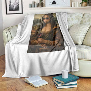 Black Mona Lisa African American Throw Blanket Black History Month TS12 Print Your Wear