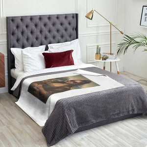 Black Mona Lisa African American Throw Blanket Black History Month TS12 Print Your Wear