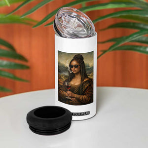 Black Mona Lisa African American 4 in 1 Can Cooler Tumbler Black History Month TS12 Print Your Wear