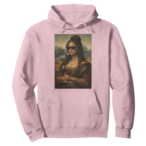 Black Mona Lisa African American Hoodie Black History Month TS12 Light Pink Print Your Wear