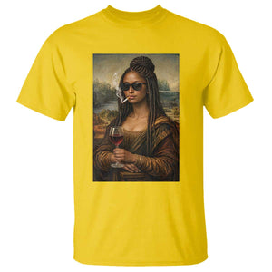 Black Mona Lisa African American T Shirt Black History Month TS12 Daisy Print Your Wear