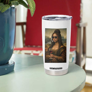 Black Mona Lisa African American Tumbler Cup Black History Month TS12 Print Your Wear