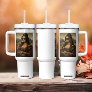 Black Mona Lisa African American Tumbler With Handle Black History Month TS12 Print Your Wear