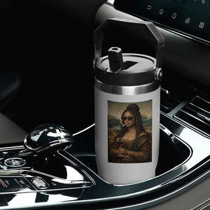 Black Mona Lisa African American Flip Straw Tumbler Black History Month TS12 Print Your Wear