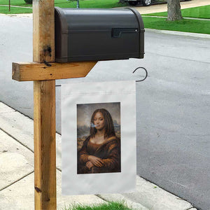 Funny Black Mona Lisa Garden Flag African American Pride TS12 Print Your Wear