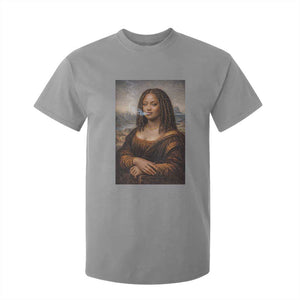 Funny Black Mona Lisa T Shirt For Kid African American Pride TS12 Sport Gray Print Your Wear