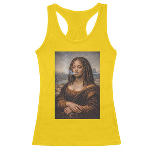 Funny Black Mona Lisa Racerback Tank Top African American Pride TS12 Daisy Print Your Wear