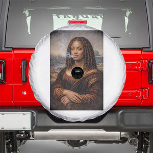 Funny Black Mona Lisa Spare Tire Cover African American Pride TS12 Black Print Your Wear