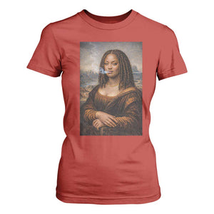 Funny Black Mona Lisa T Shirt For Women African American Pride TS12 Red Print Your Wear