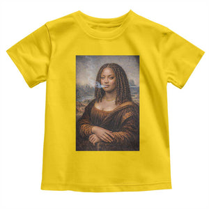 Funny Black Mona Lisa Toddler T Shirt African American Pride TS12 Daisy Print Your Wear