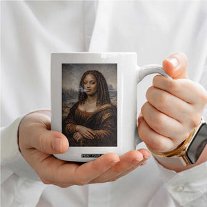 Funny Black Mona Lisa Coffee Mug African American Pride TS12 Print Your Wear