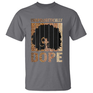 Melanin Queen Glitter Print T Shirt Unapologetically Dope TS12 Charcoal Print Your Wear