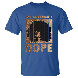 Melanin Queen Glitter Print T Shirt Unapologetically Dope TS12 Royal Blue Print Your Wear
