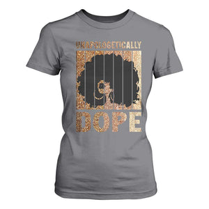 Melanin Queen Glitter Print T Shirt For Women Unapologetically Dope TS12 Charcoal Print Your Wear