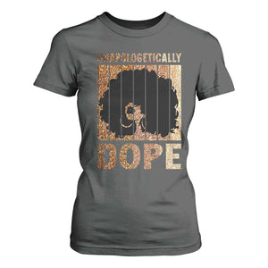 Melanin Queen Glitter Print T Shirt For Women Unapologetically Dope TS12 Dark Heather Print Your Wear