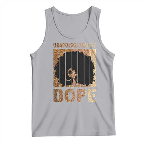 Melanin Queen Glitter Print Tank Top Unapologetically Dope TS12 Athletic Heather Print Your Wear