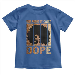 Melanin Queen Glitter Print Toddler T Shirt Unapologetically Dope TS12 Royal Blue Print Your Wear