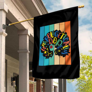 Black Girl Magic Pride Garden Flag Unapologetically Dope Retro Sunset TS12 Print Your Wear