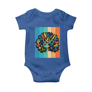 Black Girl Magic Pride Baby Onesie Unapologetically Dope Retro Sunset TS12 Royal Blue Print Your Wear