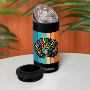 Black Girl Magic Pride 4 in 1 Can Cooler Tumbler Unapologetically Dope Retro Sunset TS12 Print Your Wear