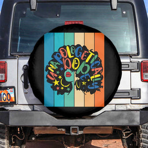 Black Girl Magic Pride Spare Tire Cover Unapologetically Dope Retro Sunset TS12 No hole Black Print Your Wear