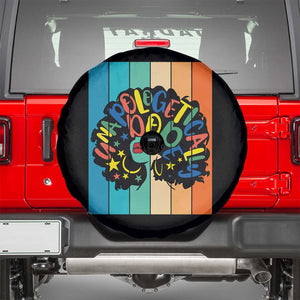 Black Girl Magic Pride Spare Tire Cover Unapologetically Dope Retro Sunset TS12 Black Print Your Wear