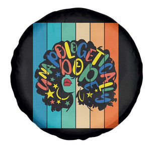 Black Girl Magic Pride Spare Tire Cover Unapologetically Dope Retro Sunset TS12 Print Your Wear