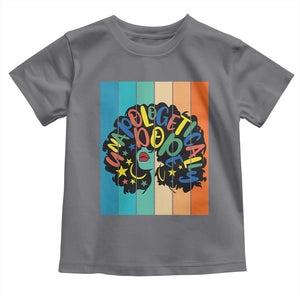 Black Girl Magic Pride Toddler T Shirt Unapologetically Dope Retro Sunset TS12 Charcoal Print Your Wear