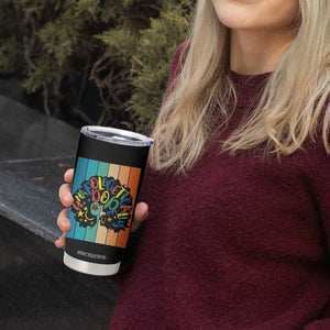 Black Girl Magic Pride Tumbler Cup Unapologetically Dope Retro Sunset TS12 Print Your Wear